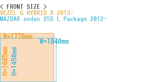 #VEZEL G HYBRID X 2013- + MAZDA6 sedan 25S 
L Package 2012-